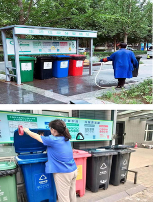 高溫下堅守“綠色”的北京大興醫藥基地垃圾分類督導員
